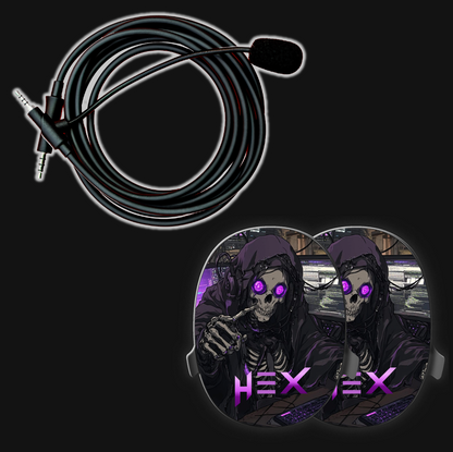 Premium Gaming Cable with Boom Mic for Heavys H1H Headphones